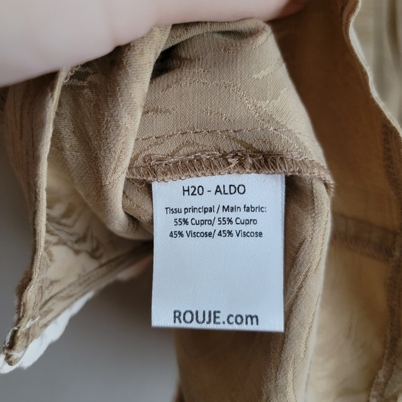 Rouje Aldo Top in Jacquard Sable size 42 NWT - Picture 6 of 10